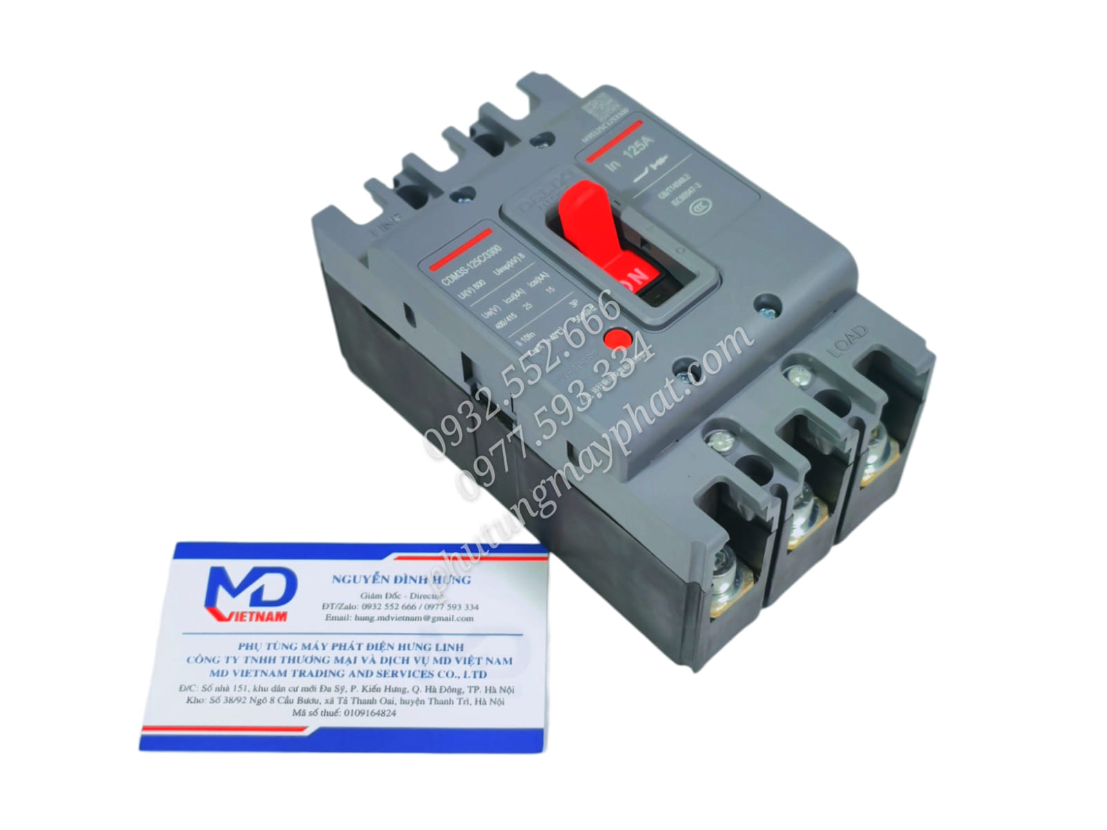 MCCB DELIXI CDM3S-125C/3300 125A/3P