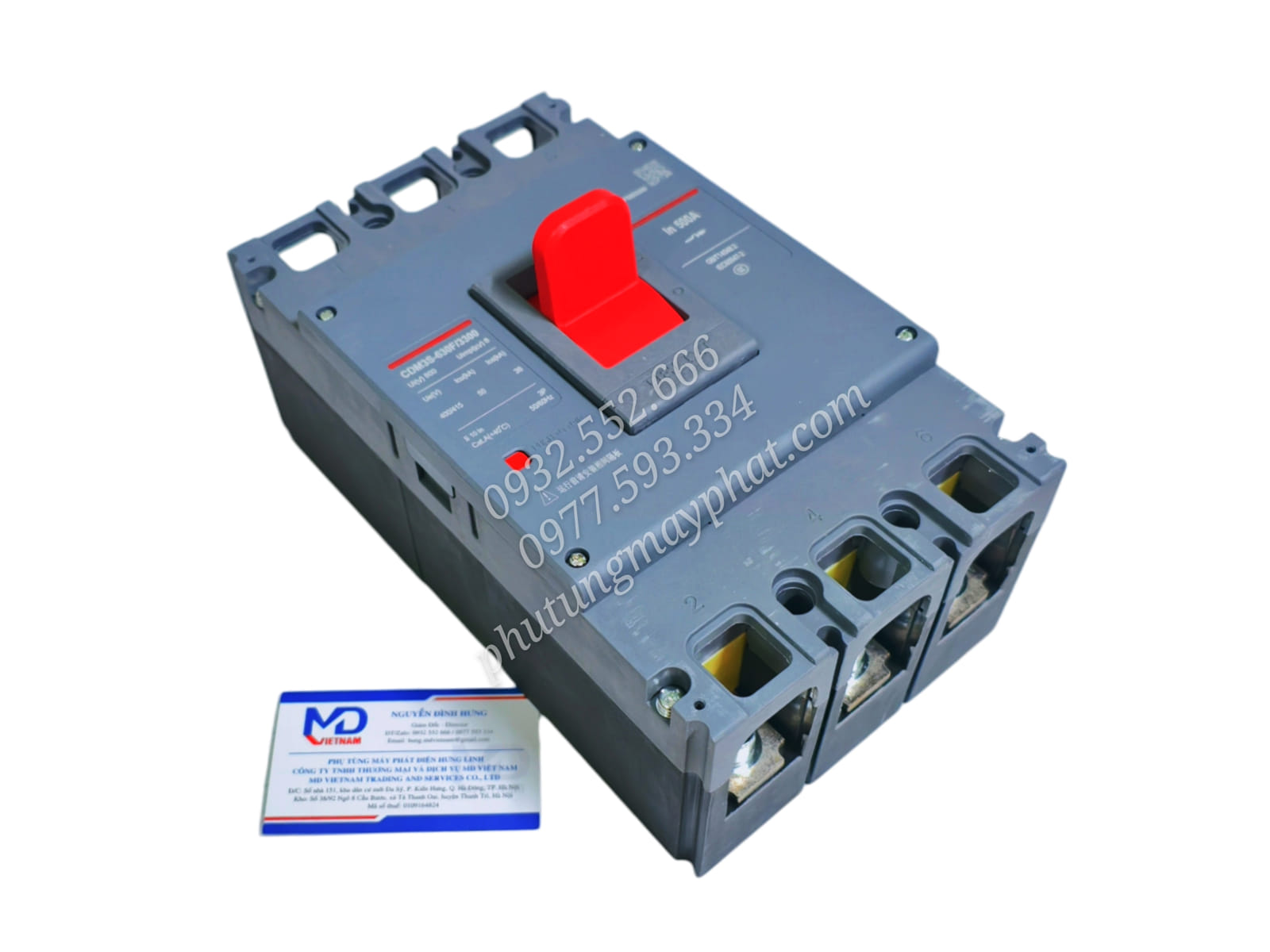 MCCB DELIXI CDM3S-630F/3300 500A/3P