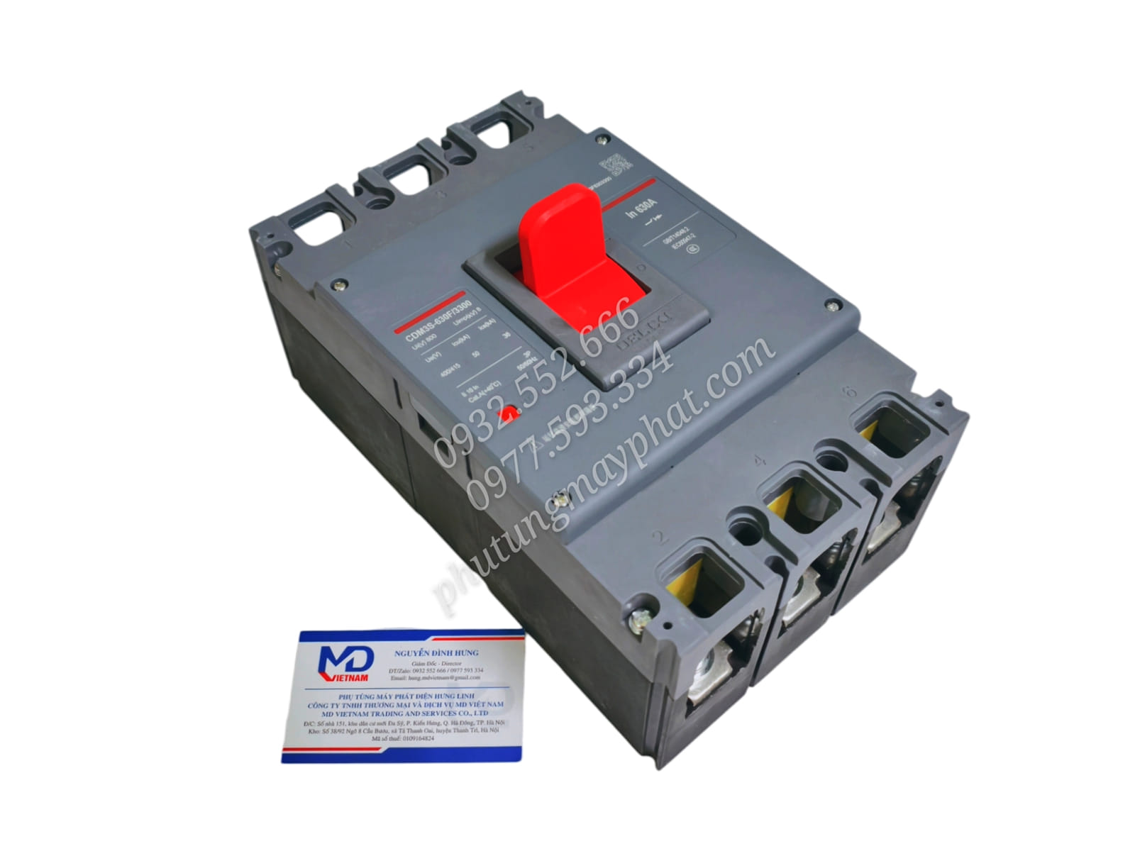 MCCB DELIXI CDM3S-630F/3300 630A/3P