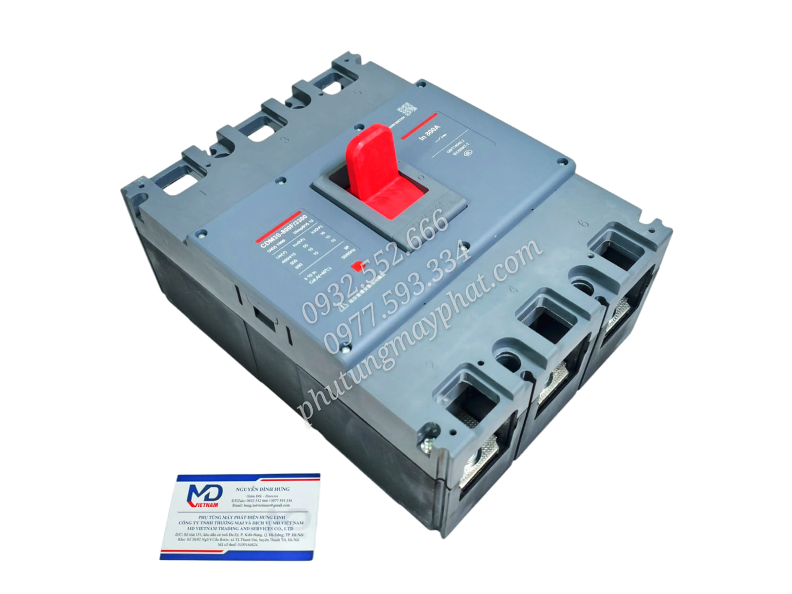 MCCB DELIXI CDM3S-800F/3300 800A/3P